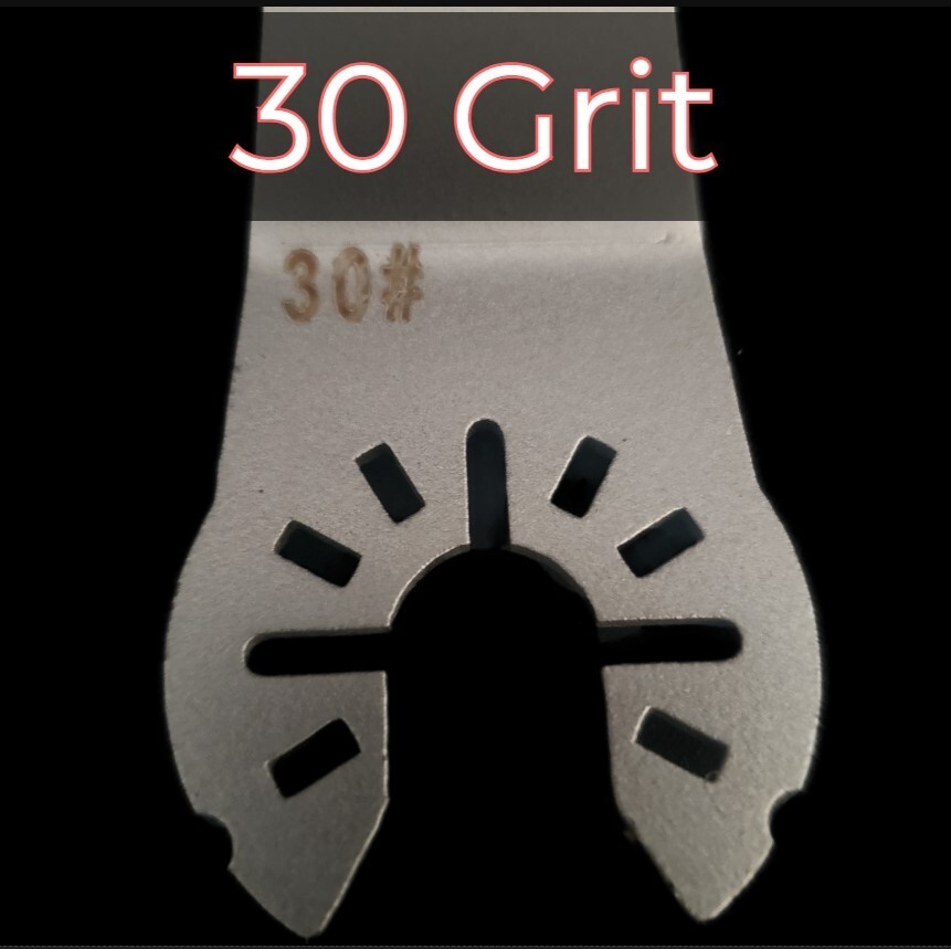 Diamond Segment Oscillating Corner Tool Attachment for Concrete - 30# Grit