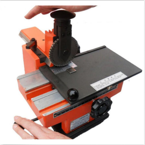 Semi-automatic sheet embosser metal stamping printer marking machine label 2.5mm