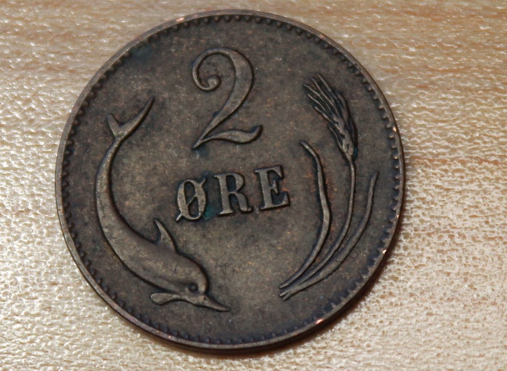 1874 Denmark 2 Ore