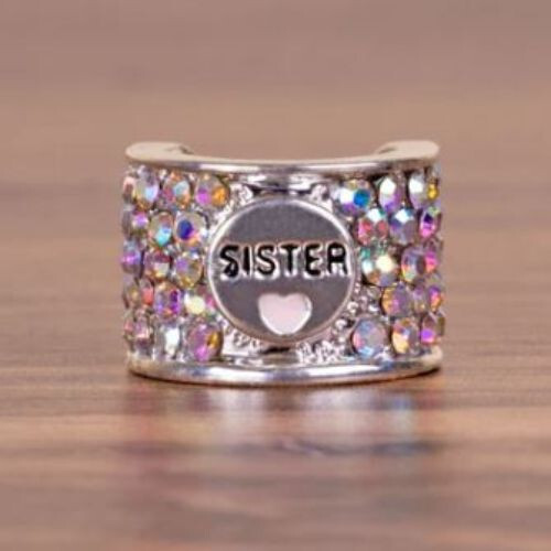 CharMED Stackable Personalize Stethoscope Bling Charm | Sister
