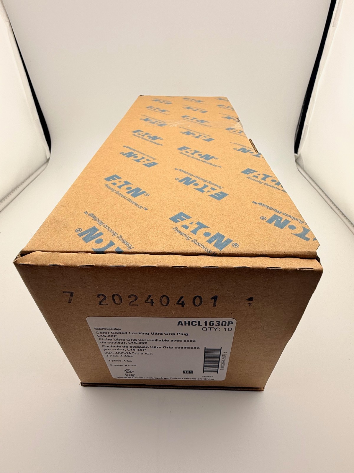 Eaton AHCL1630P HBL2731 71630NP L16-30P 30 Amp 480V Twist Lock Male Plug NEW