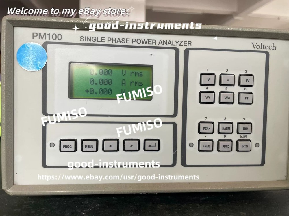 1PCS Voltech PM100 Single Phase Power Analyzer used*go