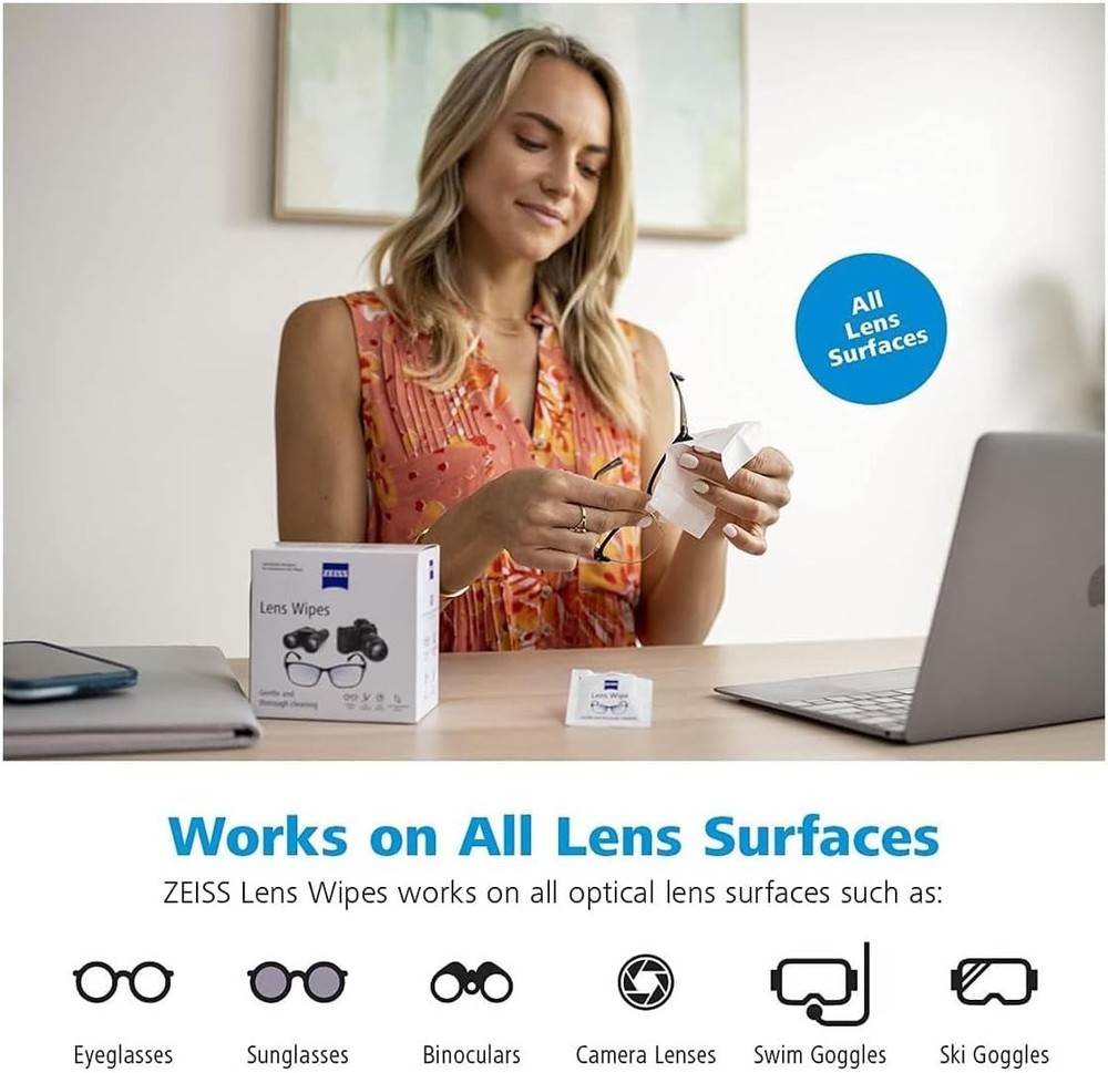 Lens Wipes, 120-Pack