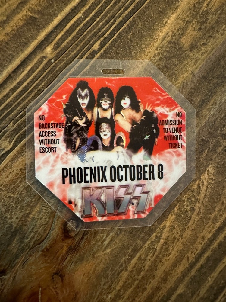 RARE 2003 Kiss Laminate Backstage Pass in Phoenix, Arizona