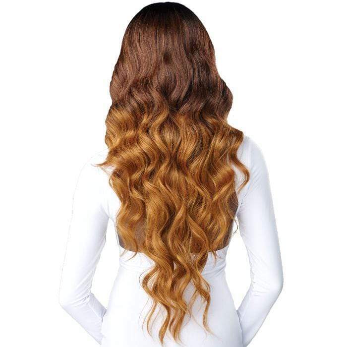 SENSATIONNEL BUTTA LACE HUMAN HAIR BLEND HD LACE FRONT WIG - OCEAN WAVE 30