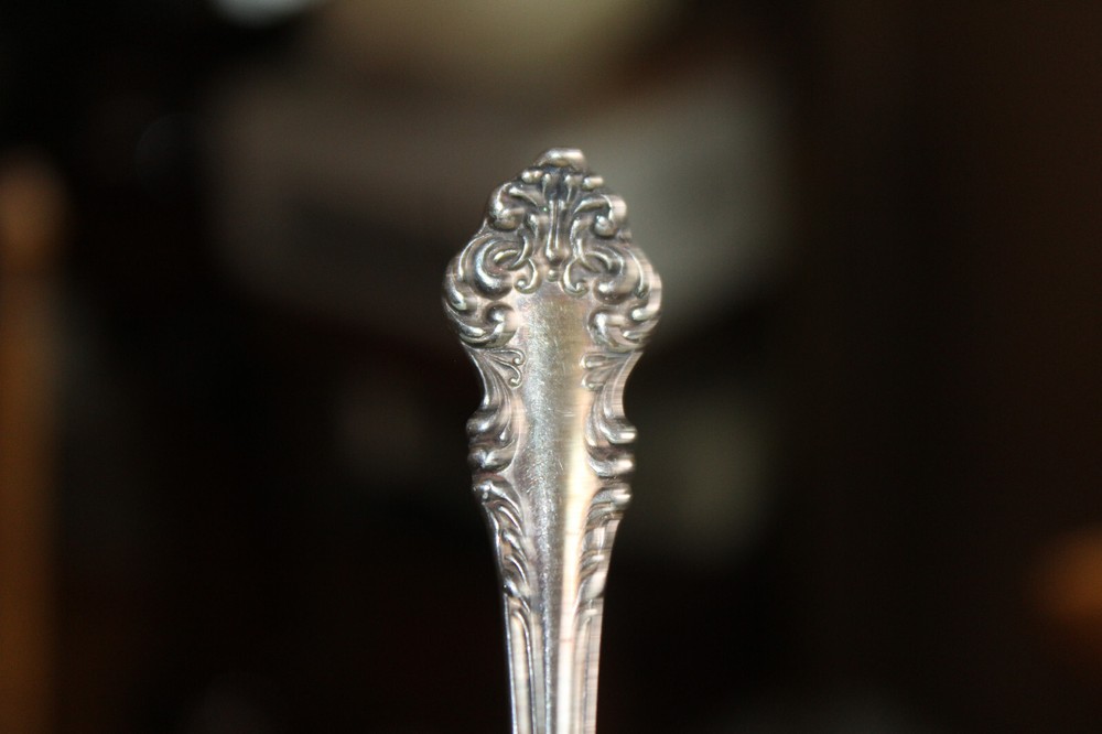 Antique Silverplate Olive or Pickle Fork Community Silver