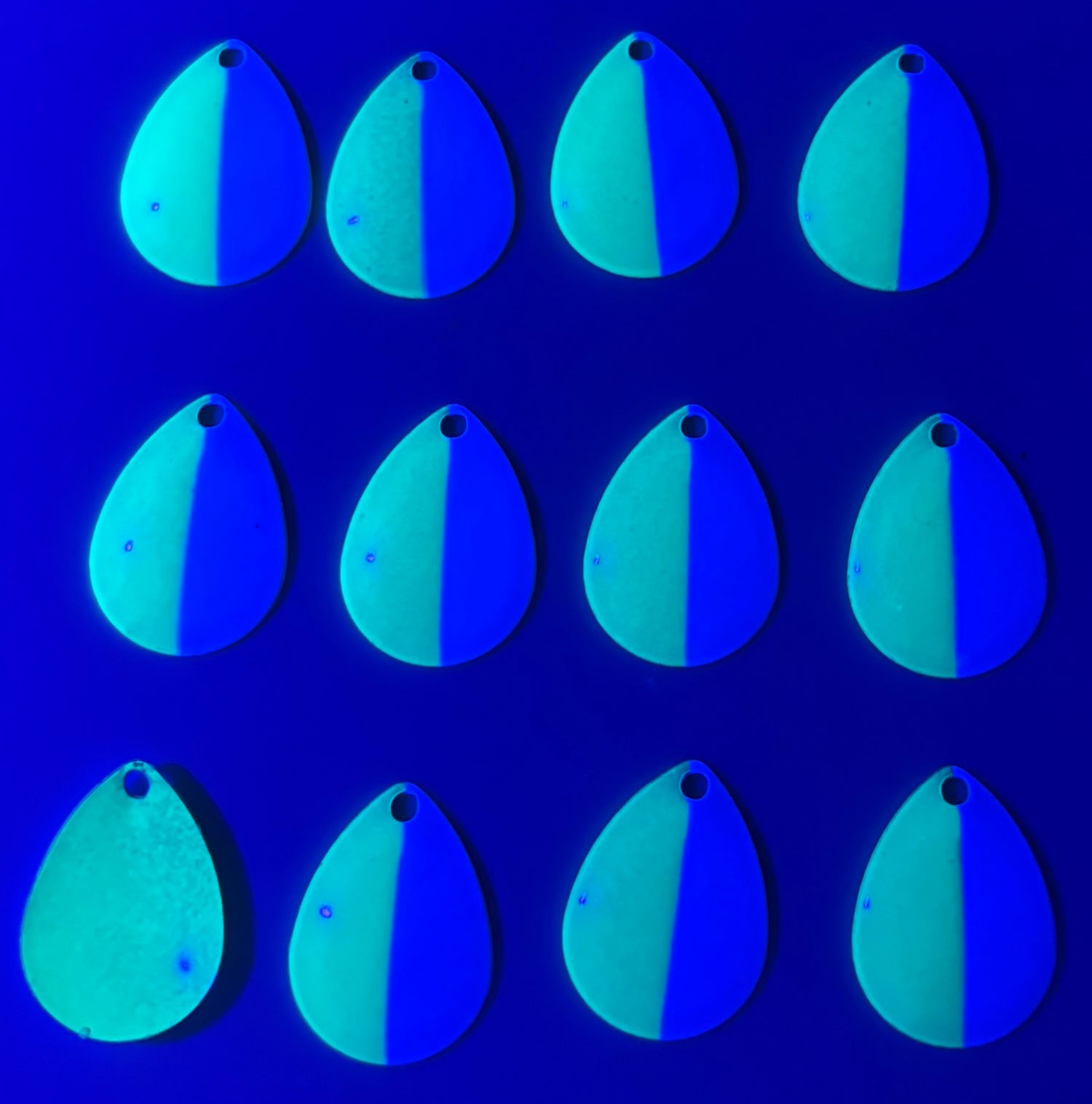 Pkg of 12 each Size 3.5 Colorado Series Blades "Tropical Popsicle" Pattern 12 pk