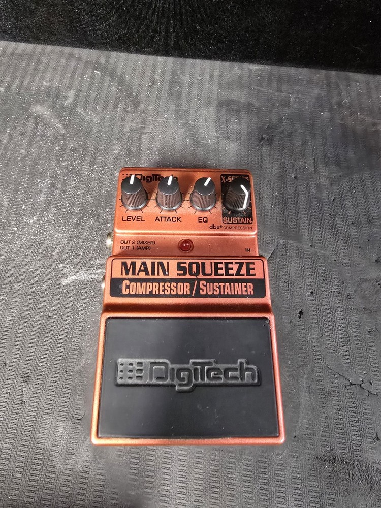 Digitech XMS X-Series Main Squeeze Compressor / Sustainer Guitar Effect Pedal