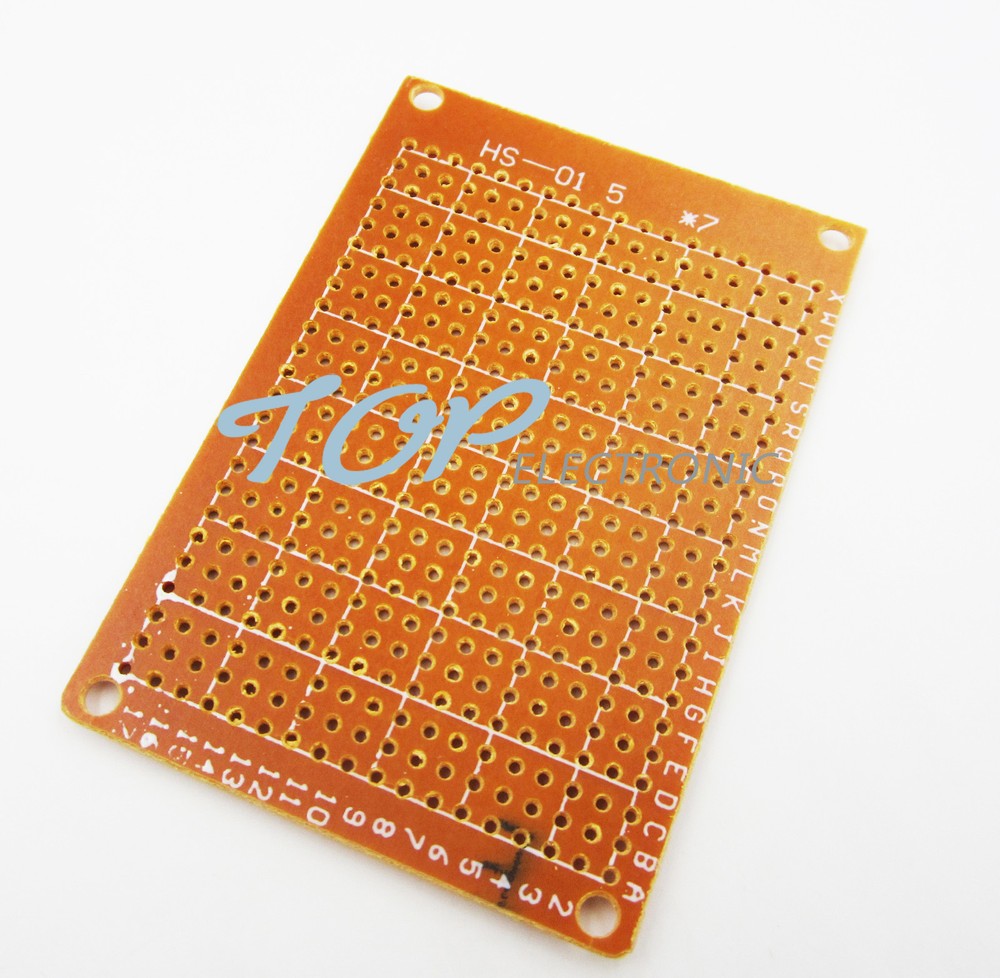 2Pcs 5 x 7 cm DIY Prototype Paper PCB fr4 Universal Board prototyping pcb kit