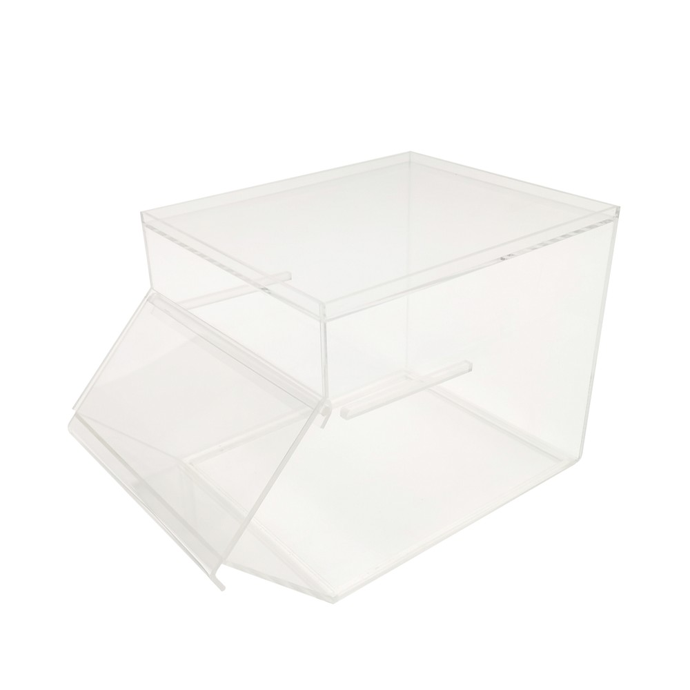 8X13X8" Stackable Acrylic Candy Bin Coffee Spice Grain Dispenser Pantry Display