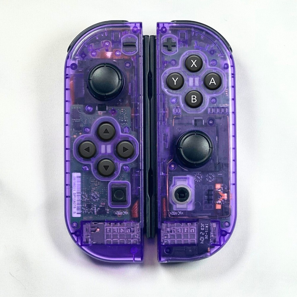 Clear Custom Never Drift Hall Effect Nintendo Switch Joy-Cons OEM Authentic