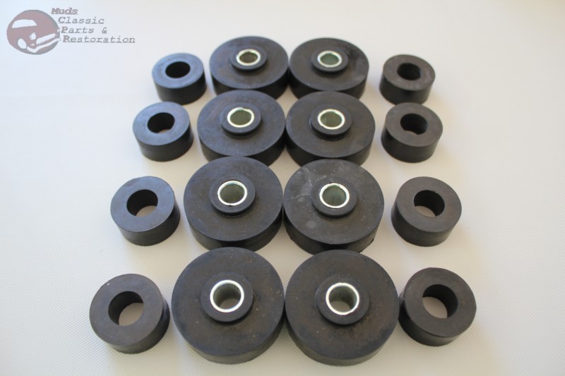 60-64 Impala Body Mount Frame Rubber Bushing Insert Kit Set Fullsize Chevy New