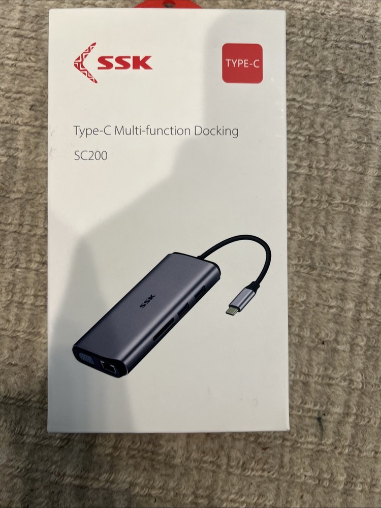 SSK 11-in-1 Type-C Multi-Function Docking Station SC200 (Silver)