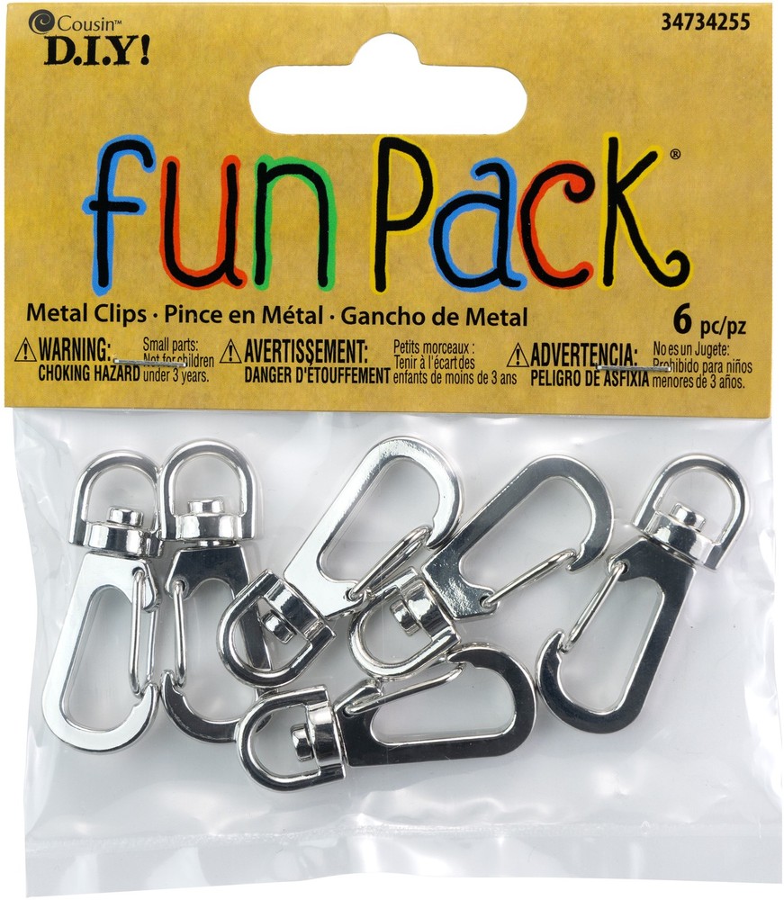 CousinDIY Metal Clips 6/Pkg- - 6 Pack