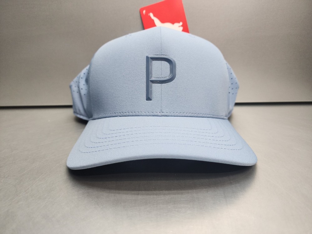 New Puma Golf Tech P Snapback Cap Hat Adjustable Snapback Vented Flex Delta