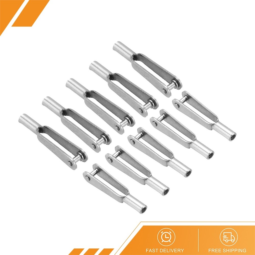 10Pcs Metal Clevis M2 Thread Steel Clevis Self Locking Clips