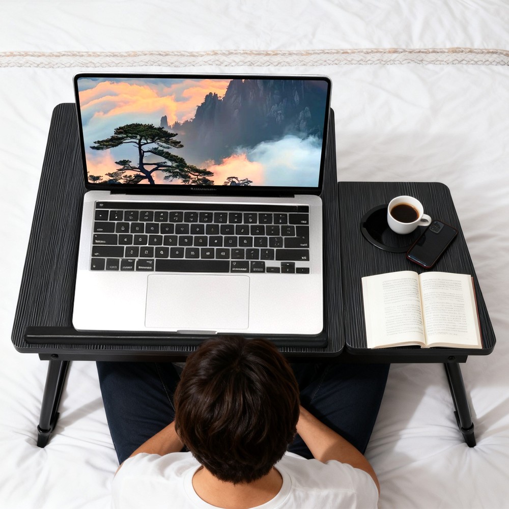 Foldable Laptop Table Stand Lap Sofa Bed Tray Computer Notebook Desk Adjustable