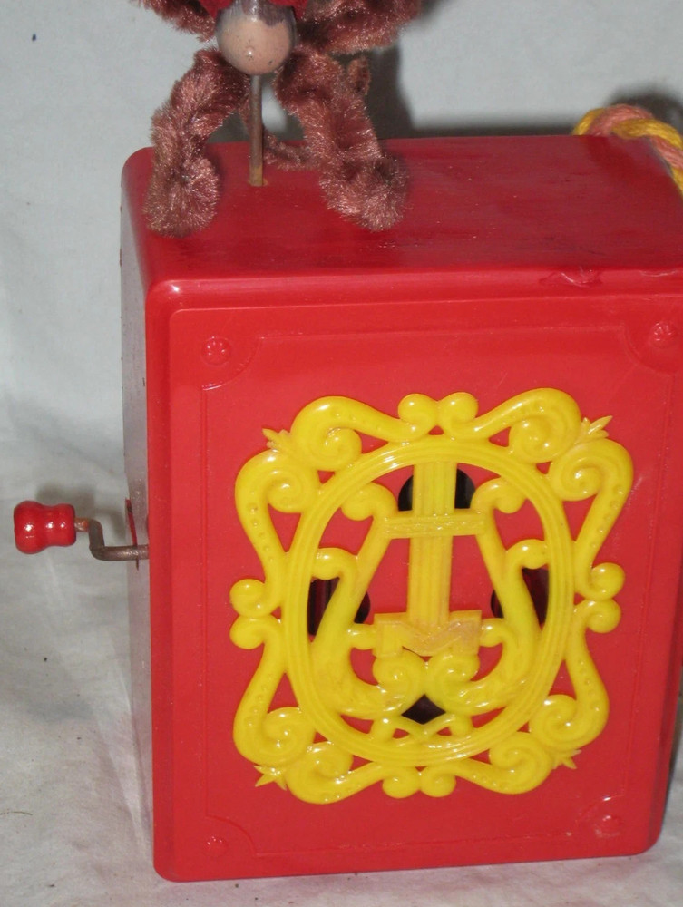 Marx Organ Grinder Dancing Monkey Toy Music Box Magic Puppet Tricks