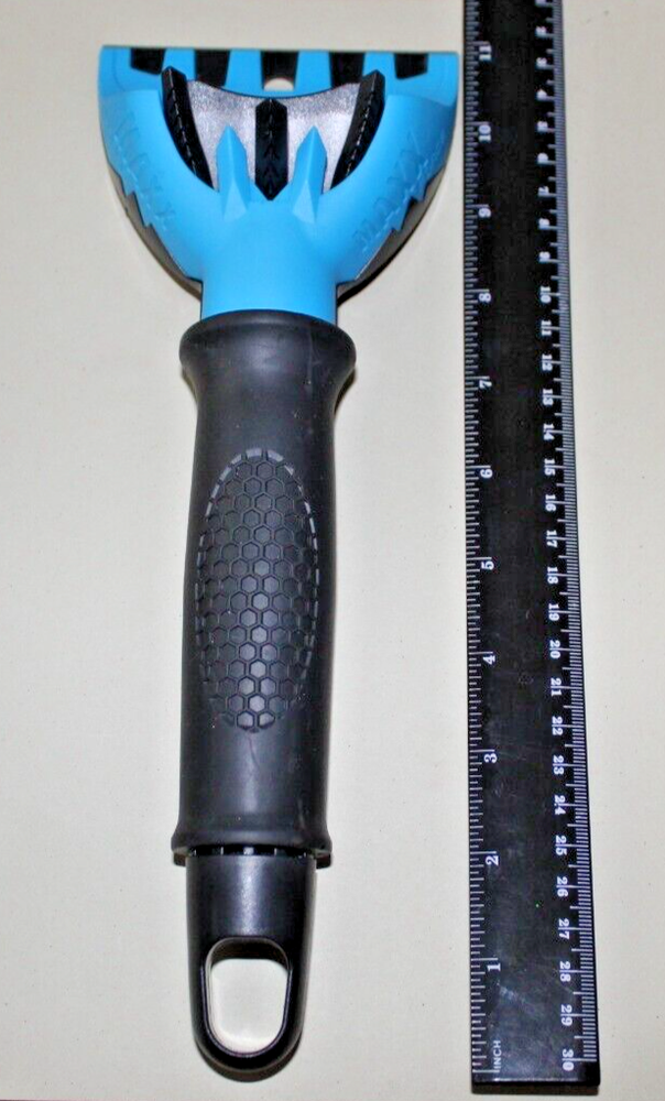 Ice Scraper & Crusher Tool Windshield For Ice & Snow Removal Anti-Scratch Blue