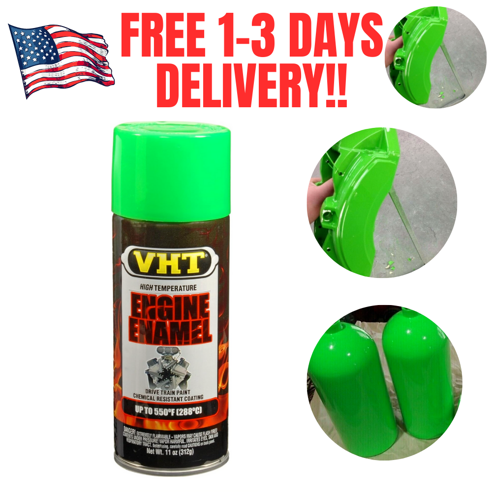 Lime Green Coating Spray Can Brake Caliper Engine Custom Ceramic Paint High Temp