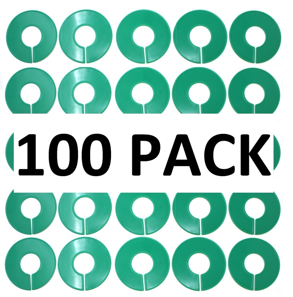 Green Round Plastic Blank Rack Size Dividers - Multi-Pack