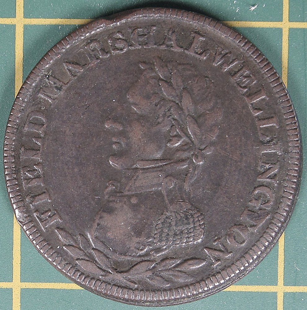 Wellington halfpenny token WE-2A2
