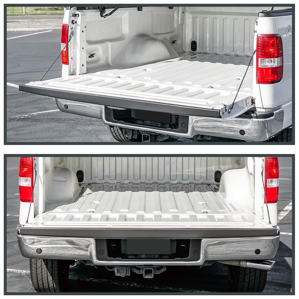 Fits 2004-2008 Ford F150 Trunk Top Protector Cover Tailgate Molding Cap Spoiler