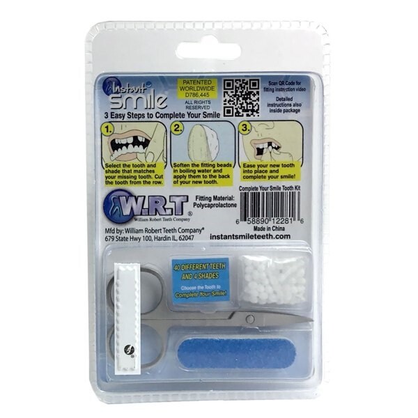 Instant Smile Complete Your Smile Tooth Replacement Kit fix missing teeth