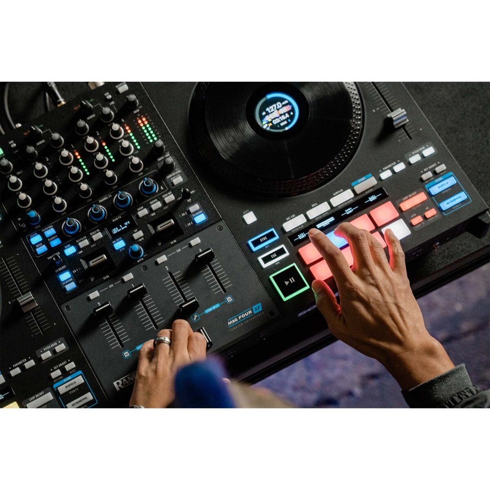 Rane FOUR Advanced 4 Channel Mixer Stems Serato DJ Controller w Case