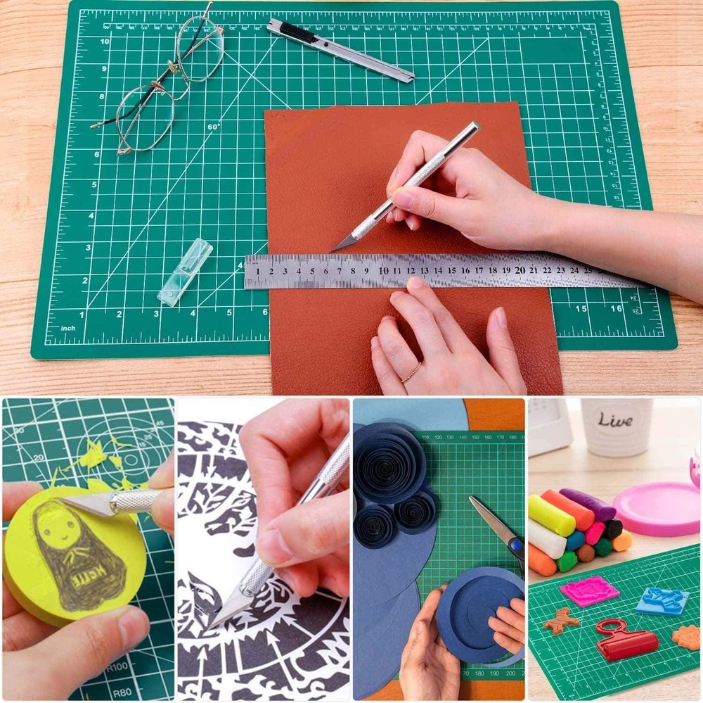 Versatile 12 x 18 Double-Sided Sewing Mat for Craft Projects and Quilting