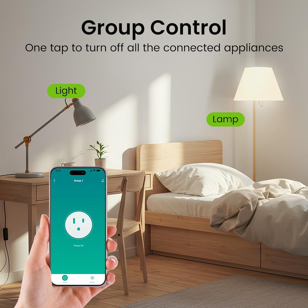 Plug Mini, Wifi Smart Outlet Plug Works with Alexa and Google Home, Timer Outlet