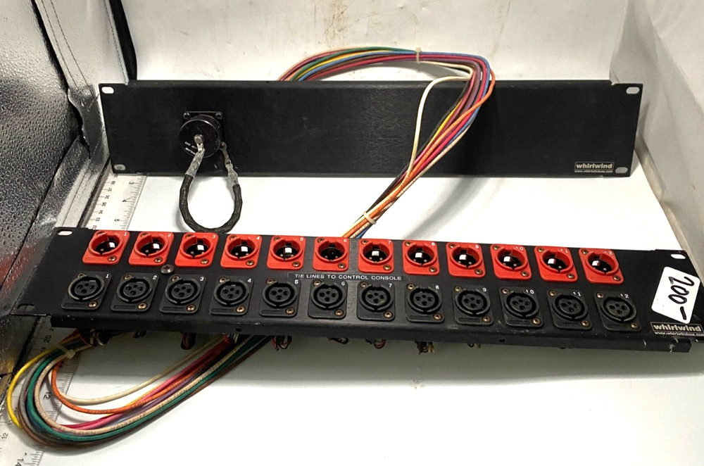 Whirlwind Lot of 2 Patch Panel Wired Covers Working