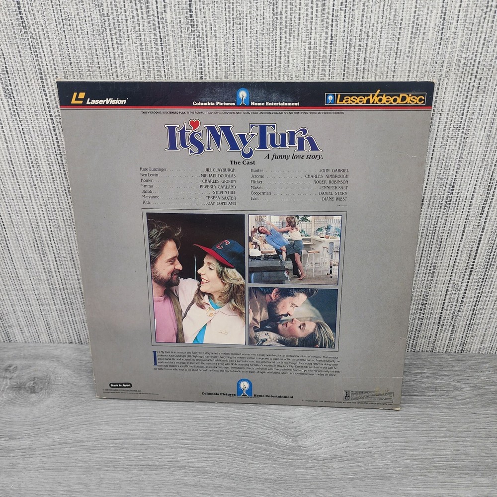 IT'S MY TURN laserdisc LD MICHAEL DOUGLAS