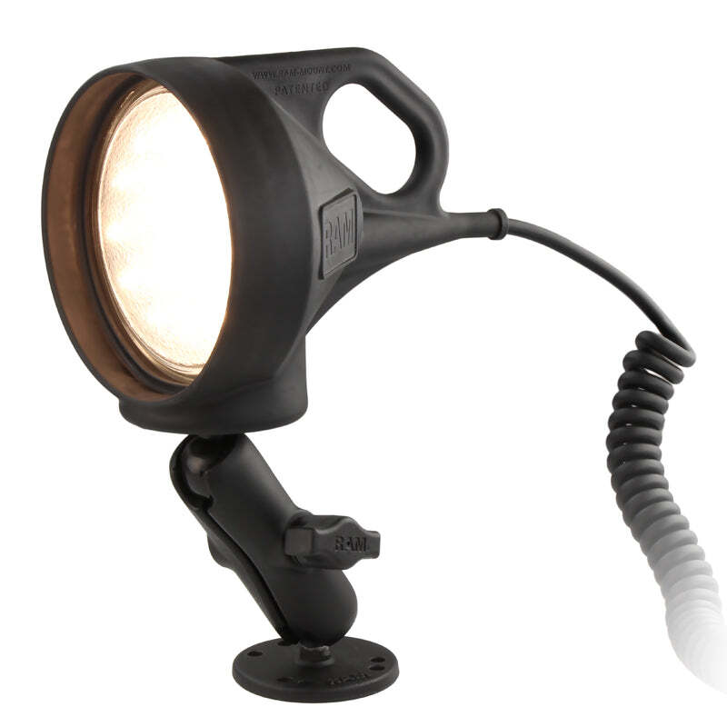 RAM-B-152 RAM Drill-Down Mount with LED Spotlight...