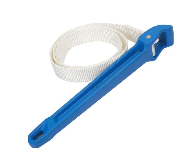 KOBALT 6" CAPACITY ADJUSTABLE NYLON STRAP PIPE GRIP MULTI-PURPOSE WRENCH