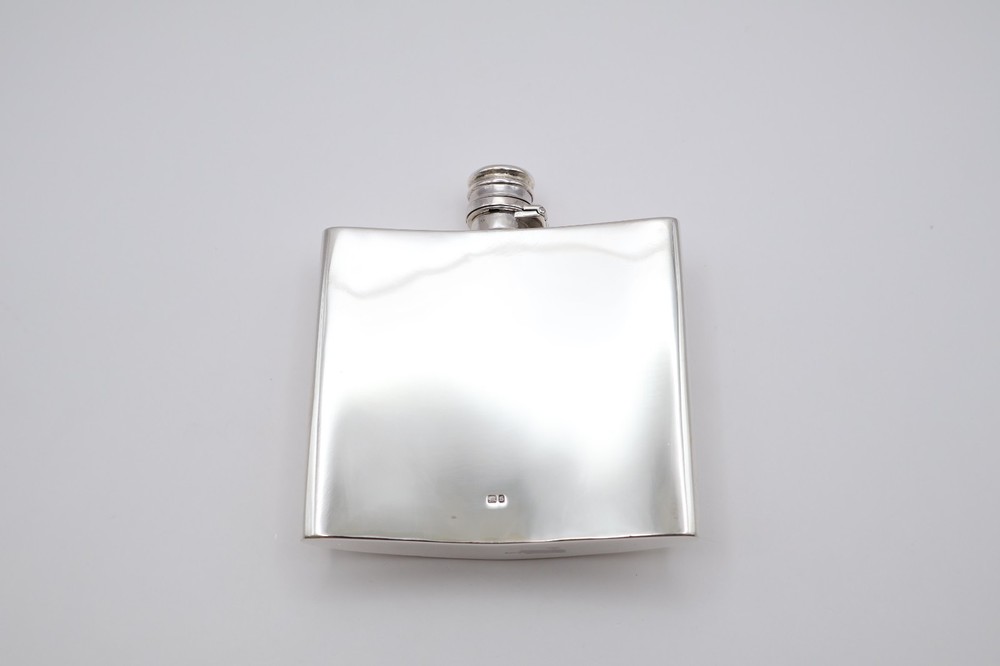 Quality Antique Solid Silver Hip Flask Hallmarked Birmingham 1892