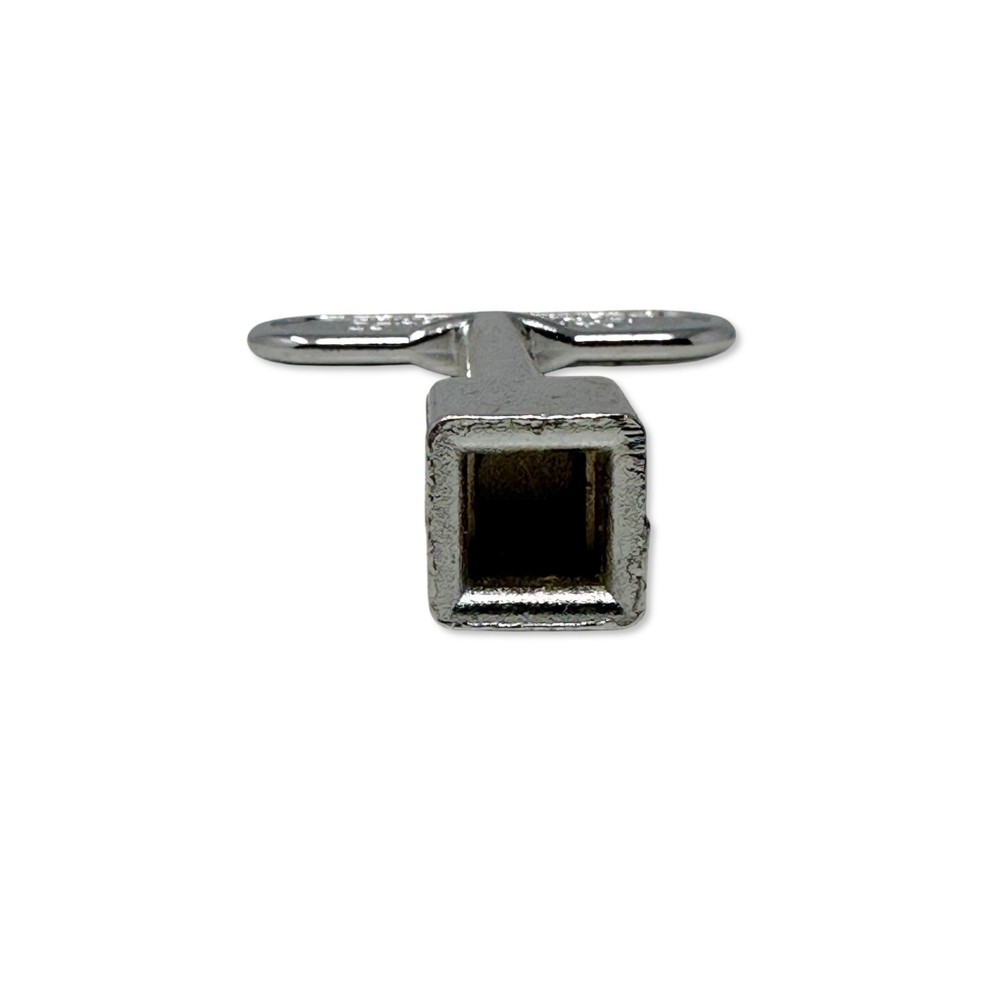 Hearthmaster Gas Fireplace Valve Key 1/4" Square Socket Chrome Universal 3"