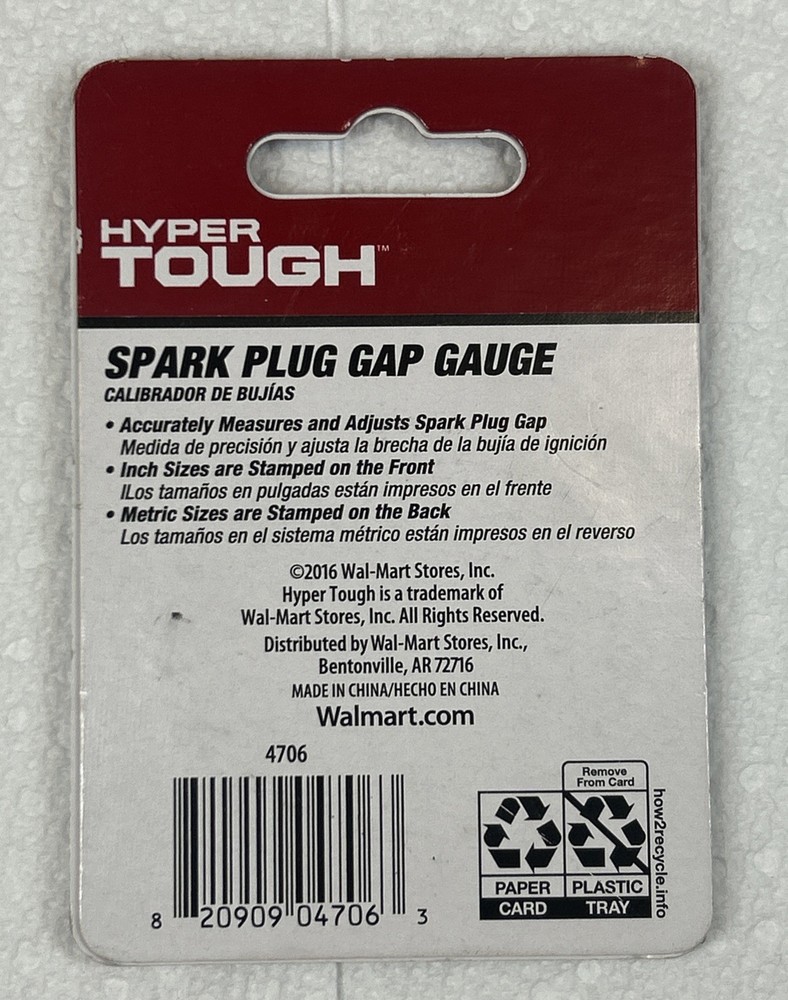 Hyper Tough Spark Plug Gap Gauge