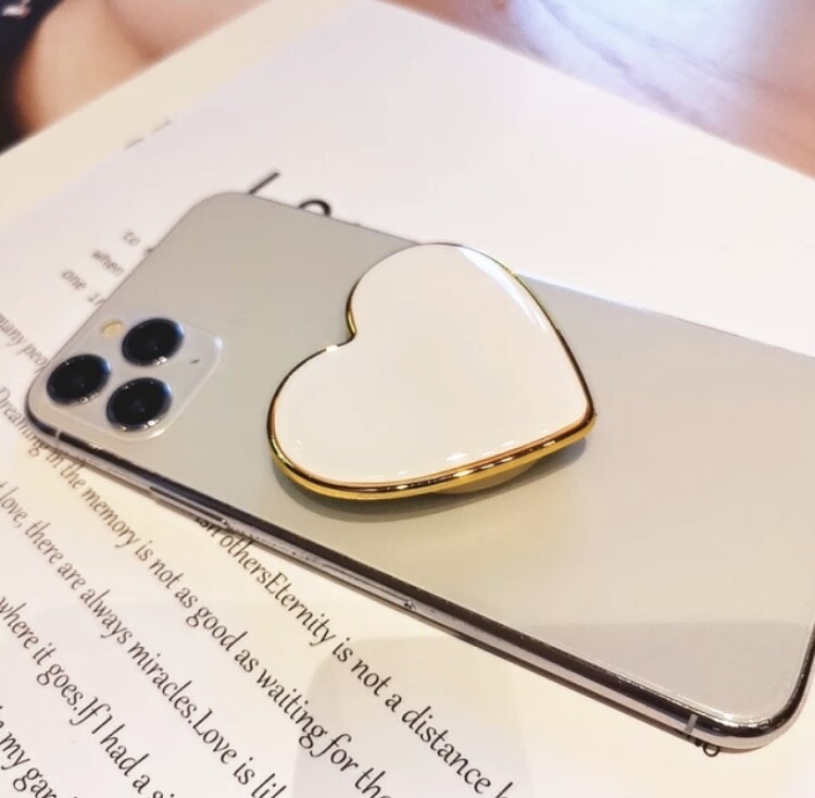 Phone Holder Grip Heart Shape