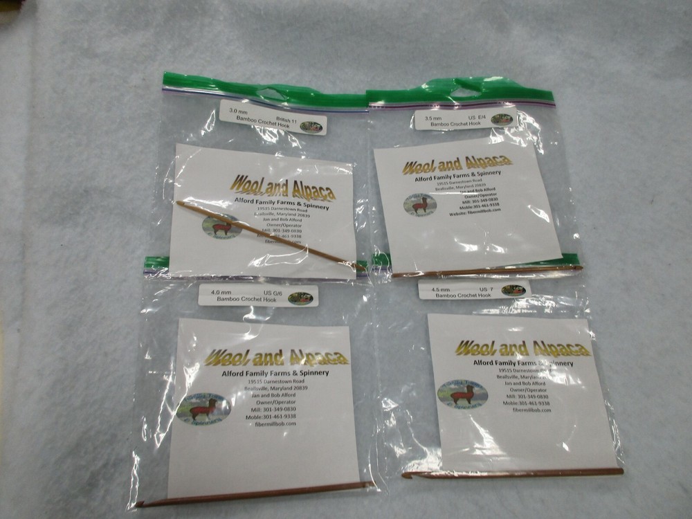 Bamboo Crochet hooks