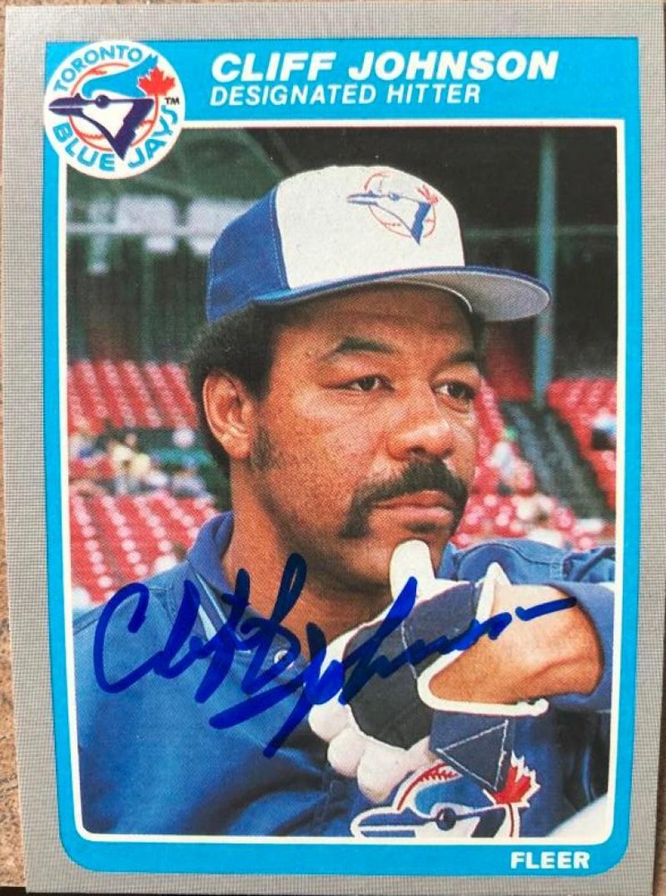 Cliff Johnson Autographed 1985 Fleer #109