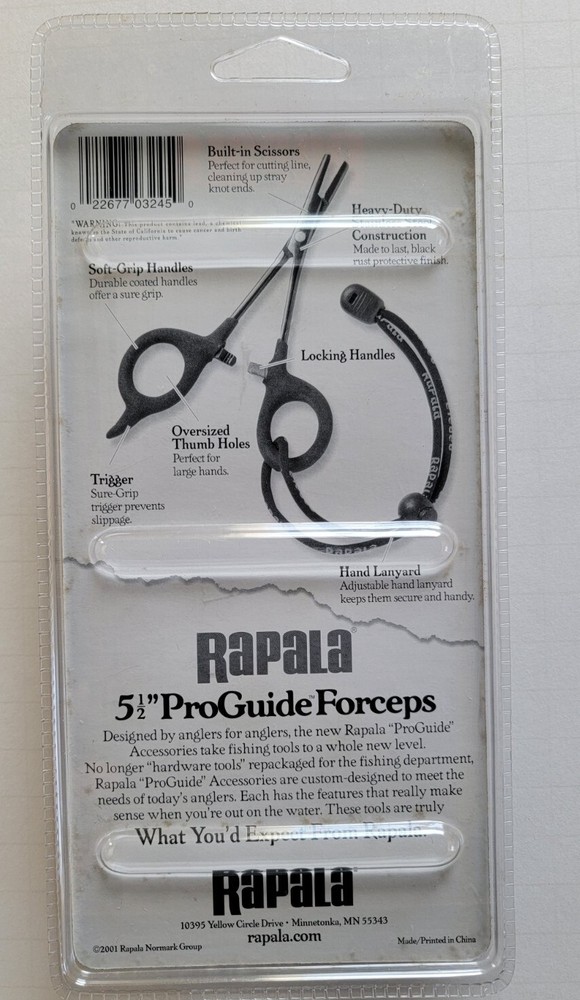 Rapala RFCP-5 ProGuide 5-1/2" Forceps With Lanyard