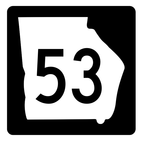 Georgia State Route 53 Sticker Decal