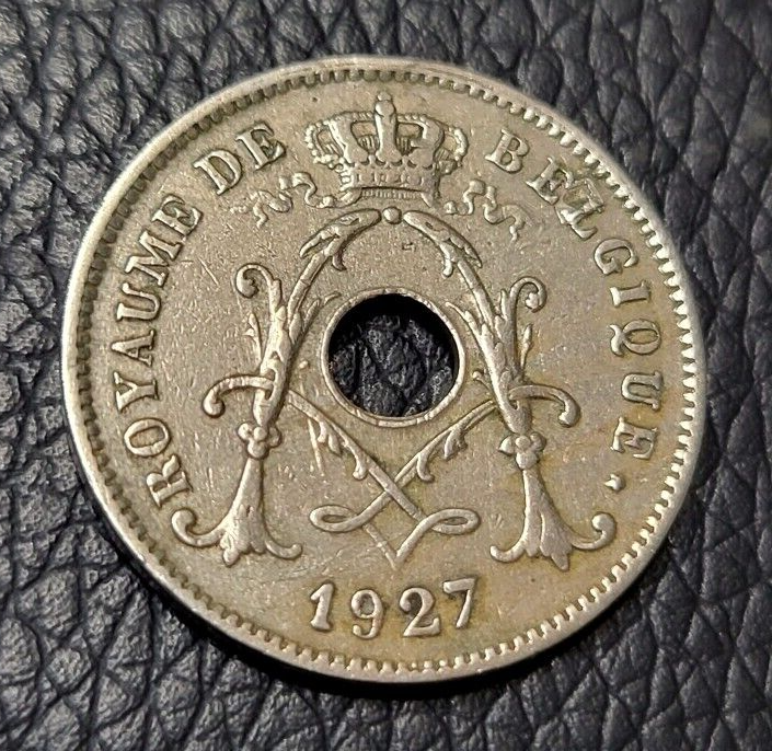 1927 Belgium 10 Centimes Coin