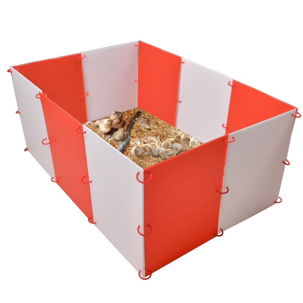 Brooder Box for Chicks, Adjustable Shape & Large Space Chicken Brooder Kit Ho...