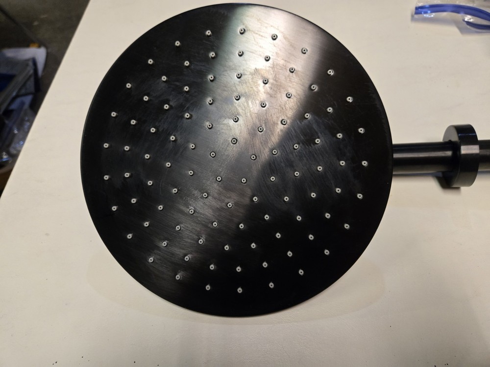 Rain Head Shower Head Wall Mount Black