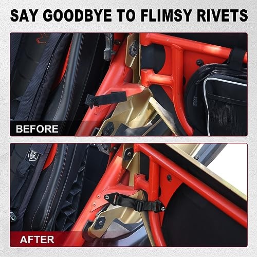 2PCS Adjustable Door Limiter Straps Compatible with 2017-2023 Can-Am Maverick