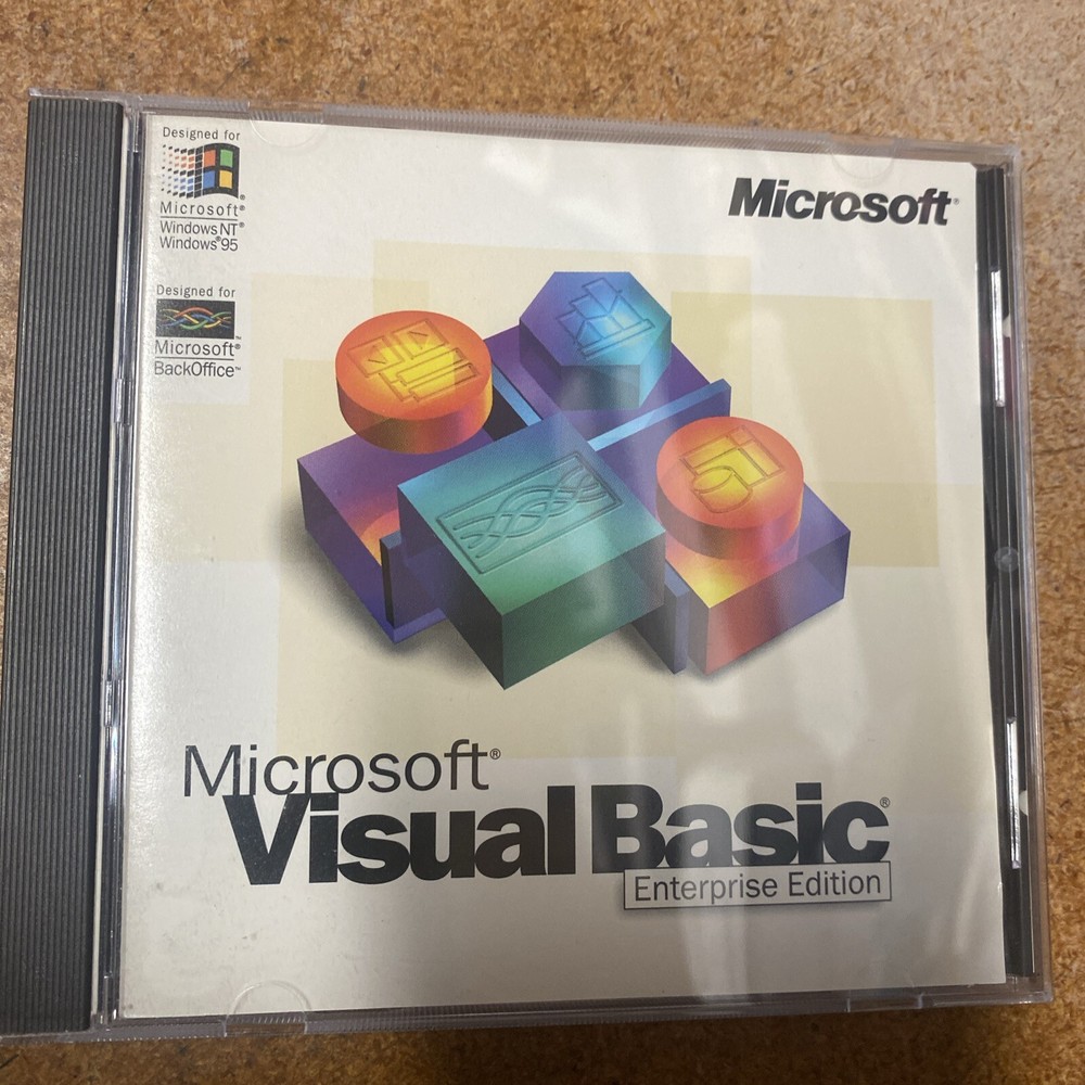 Microsoft Visual Basic 5.0 Enterprise Edition Full Retail with CD Key  NT / 98