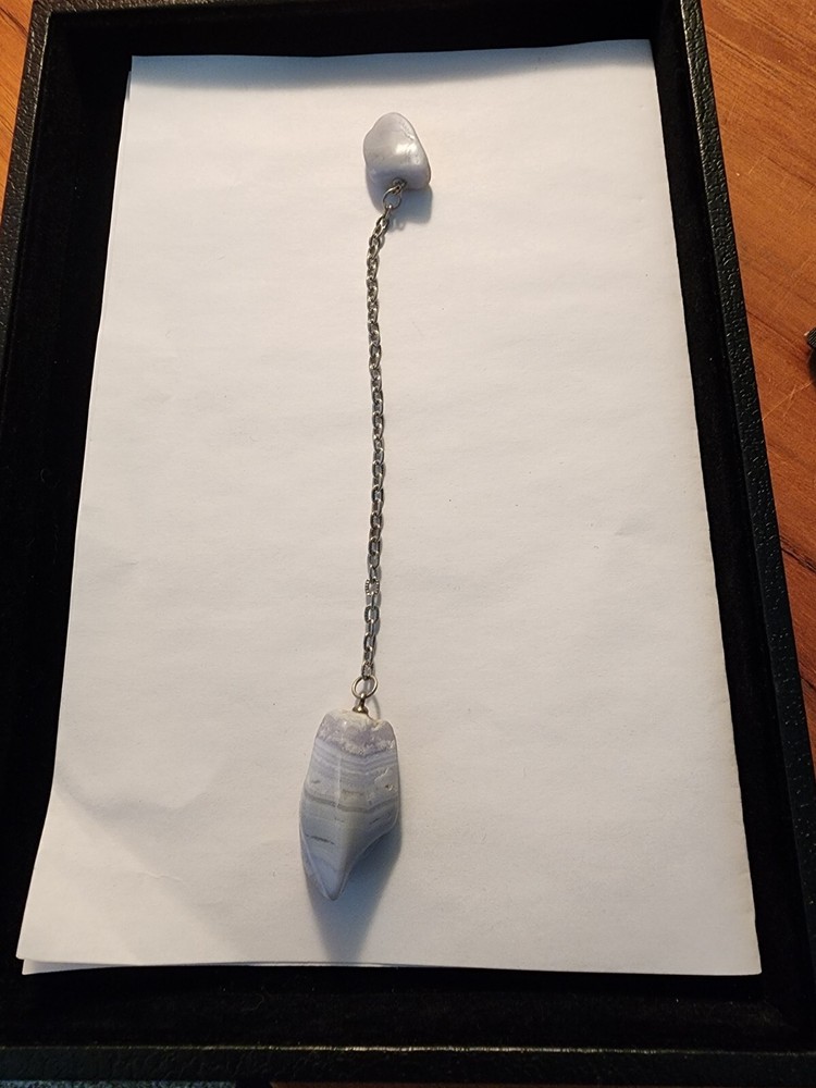 Handmade Lace Agate Pendulum
