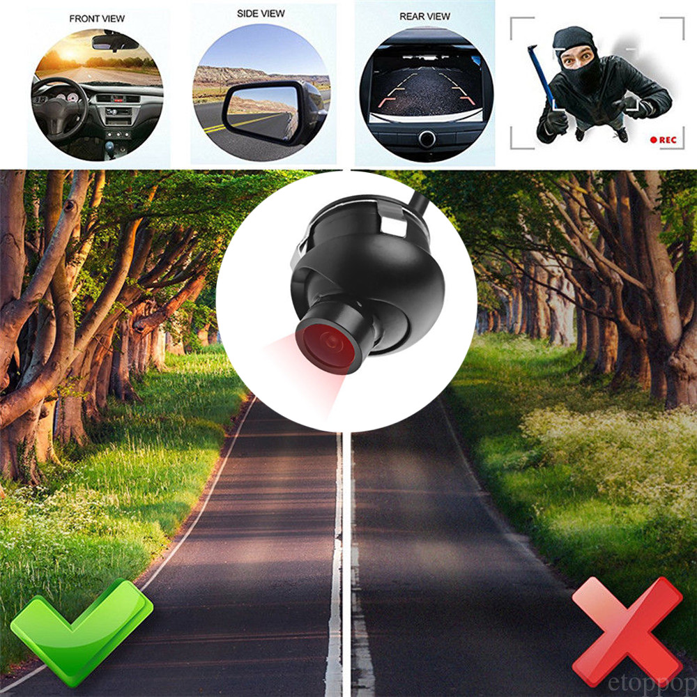 Car Rear Front Side View 360° Rotatable CCD Reversing Backup Camera Night Vision